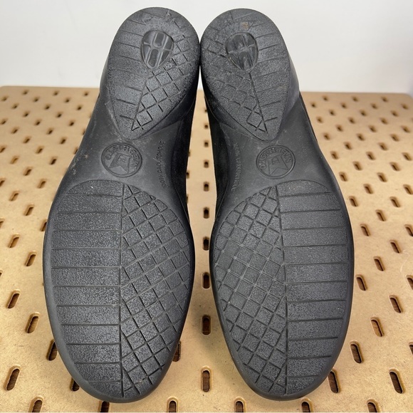 Mephisto Women’s Bayka Strappy Mary Jane Black Suede Low Wedge Size 7.5 - Picture 8 of 9